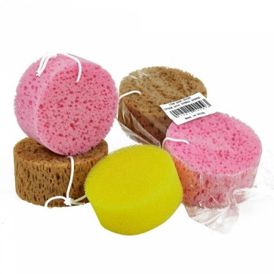 Round Shaped Pu Bath Household Sponge For All Family Body Exfoliating Dead Skin Clean For Shower Sponge